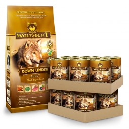 Wolfsblut Down Under - Pack De 6 Latas De 800 G - Comida Húmeda Para Perros Con Carne De Angus
