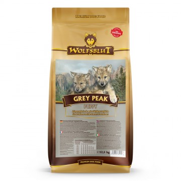 Wolfsbluttrockenfuttergreypeakpuppyfrontal125